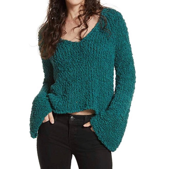 Free People Sweaters - Free People Bell Sleeve Shag Sweater
